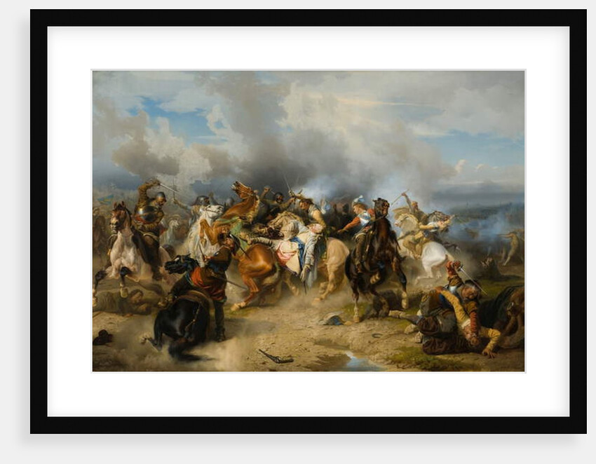Death of King Gustav II Adolf of Sweden at the Battle of Lützen, 1855 by Carl Wahlbom