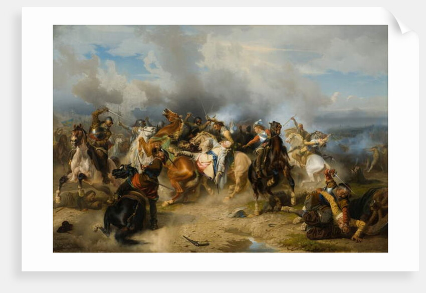 Death of King Gustav II Adolf of Sweden at the Battle of Lützen, 1855 by Carl Wahlbom