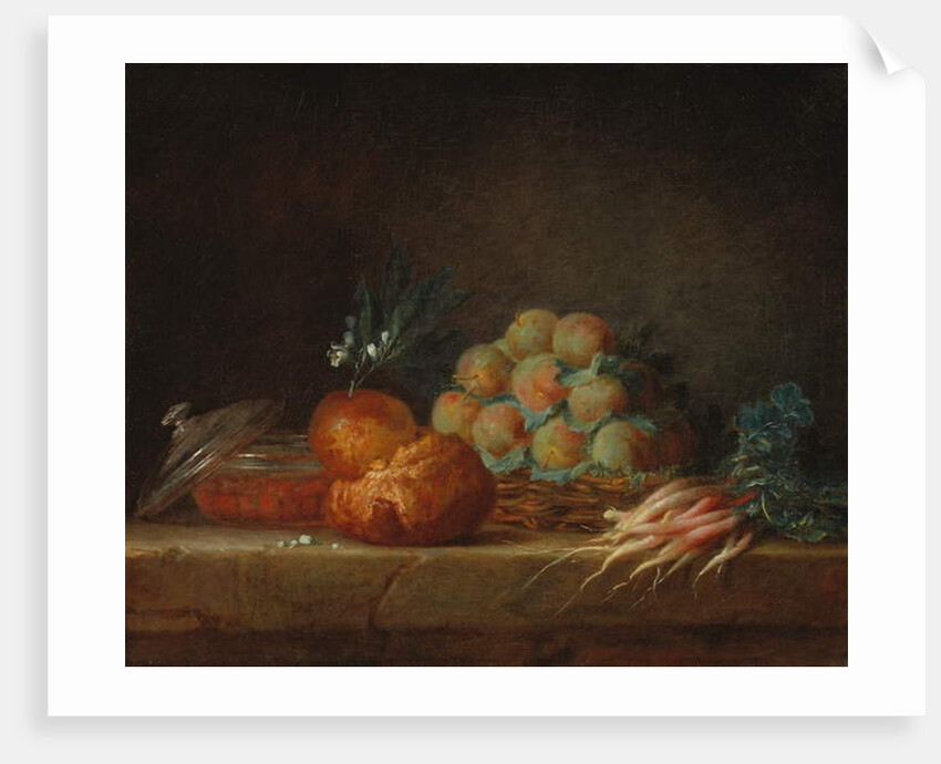 Still Life with Brioche, Fruit and Vegetables, 1775 by Anne Vallayer-Coster