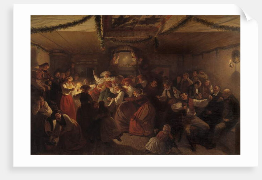 A Wedding Party from Vingåker, 1857 by Josef Wilhelm Wallander