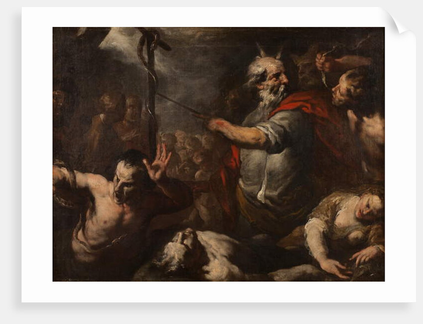 Moses and the Brazen Serpent by Italian School