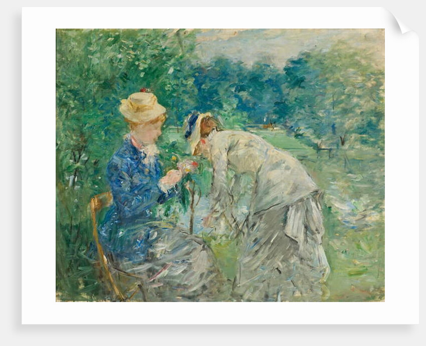 In the Bois de Boulogne, c.1875-9 by Berthe Morisot