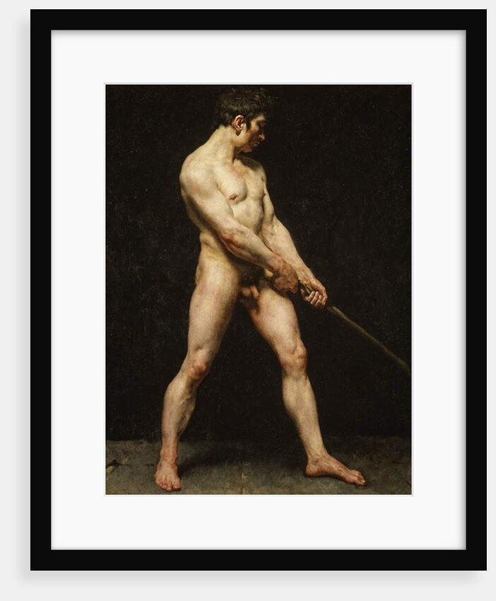 Study of a nude man, c.1810-20 by French School