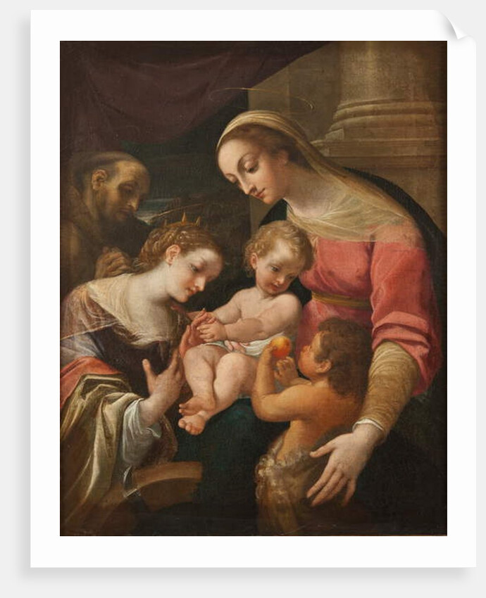 The Mystic Marriage of St Catherine, c.1600-30 by Lodovico Carracci