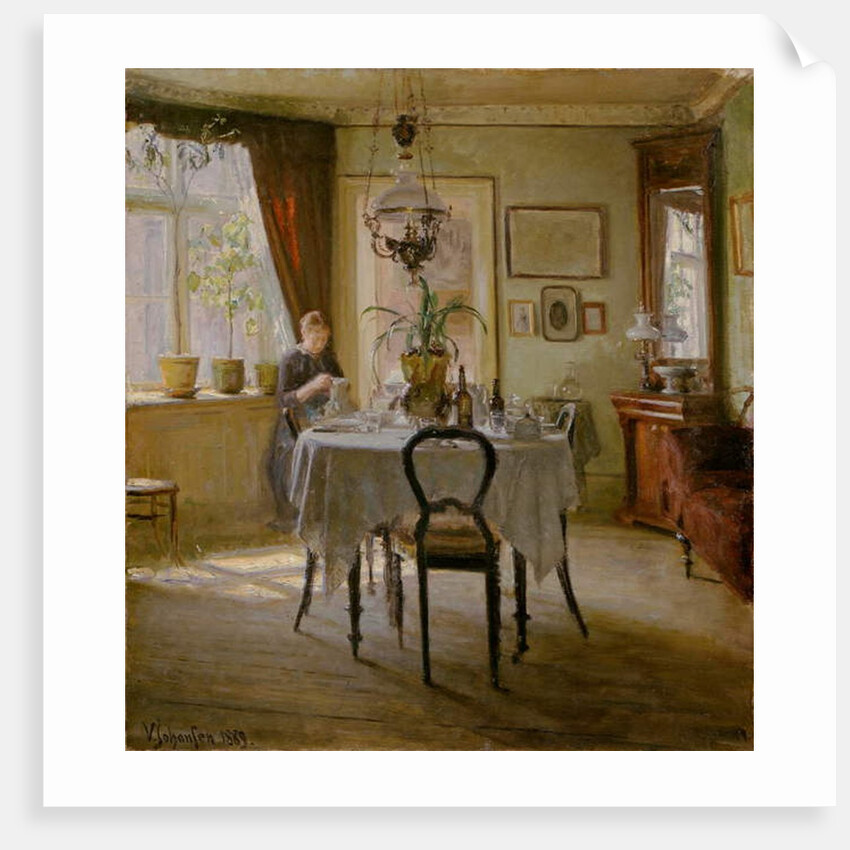 Sunlight in the Dining-room, 1889 by Viggo Johansen