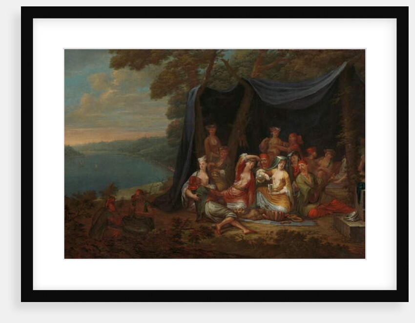 Fête champêtre with Turkish Courtiers under a Tent, c.1720-37 by Jean Baptiste Vanmour