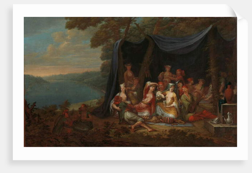 Fête champêtre with Turkish Courtiers under a Tent, c.1720-37 by Jean Baptiste Vanmour