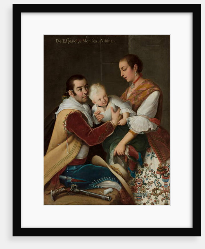 Albino Girl from Spaniard and Morisca, 1763 by Miguel Cabrera