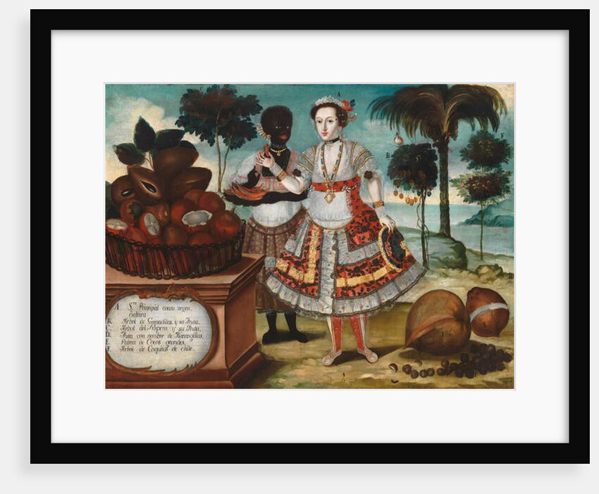 Noble woman with Her Black Slave, c.1783 by Vicente Alban