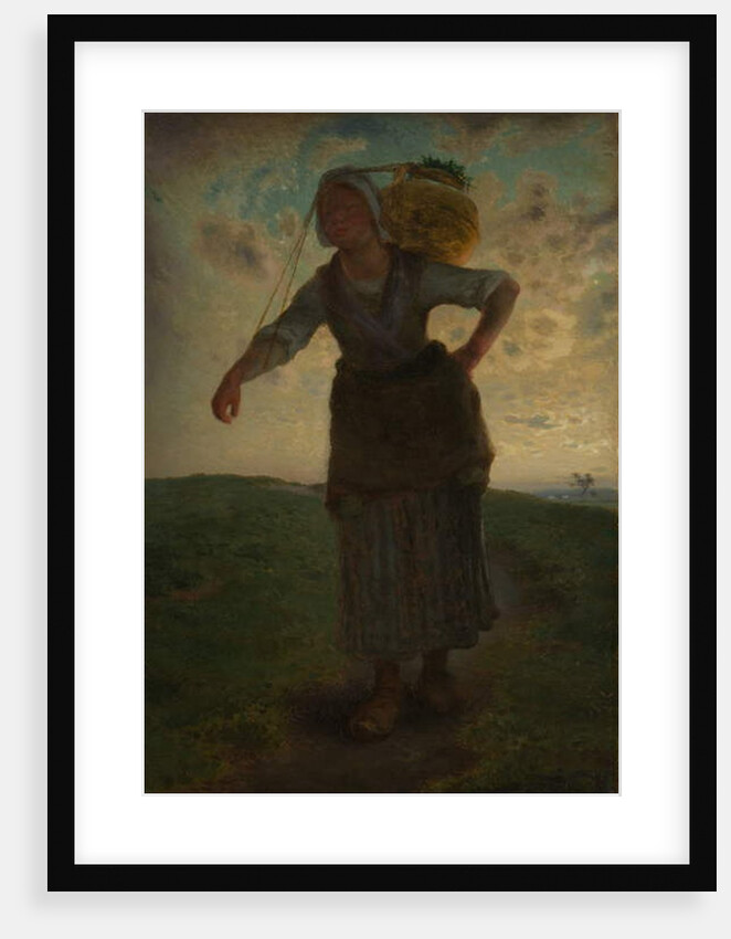 A Norman Milkmaid at Greville, 1871 by Jean-Francois Millet