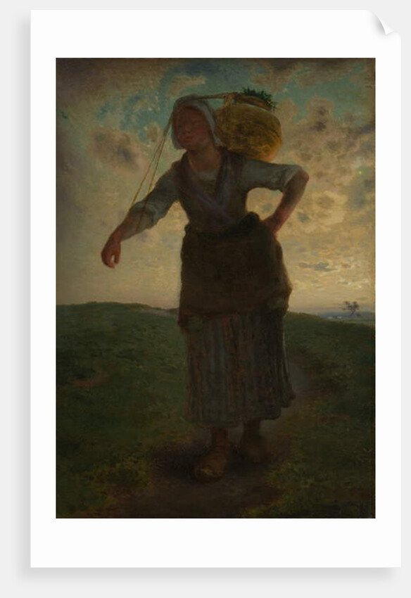 A Norman Milkmaid at Greville, 1871 by Jean-Francois Millet