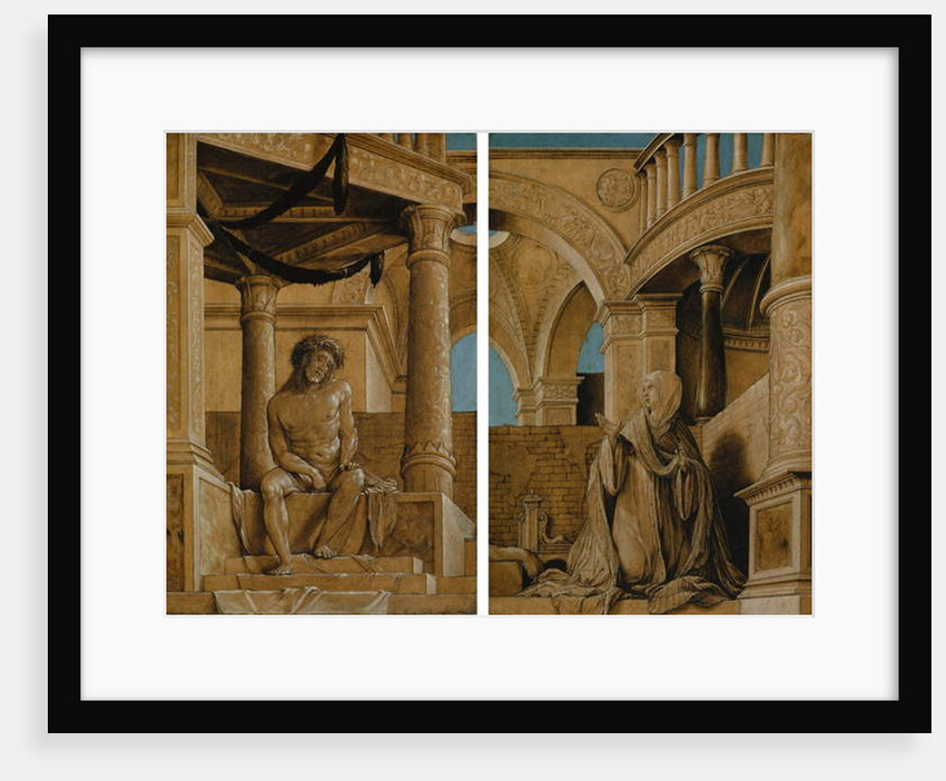 The Pensive Christ and the Virgin Mary Grieving, c.1518-20 by Hans Holbein the Younger