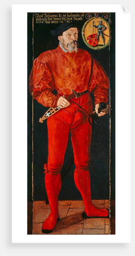 Portrait of the Zurich Standard-Bearer Jacob Schwytzer, 1564 by Tobias Stimmer