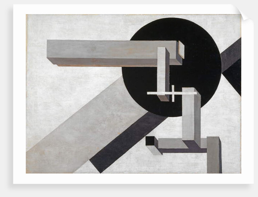 Proun 1 D, 1919 by Eliezer Markowich Lissitzky