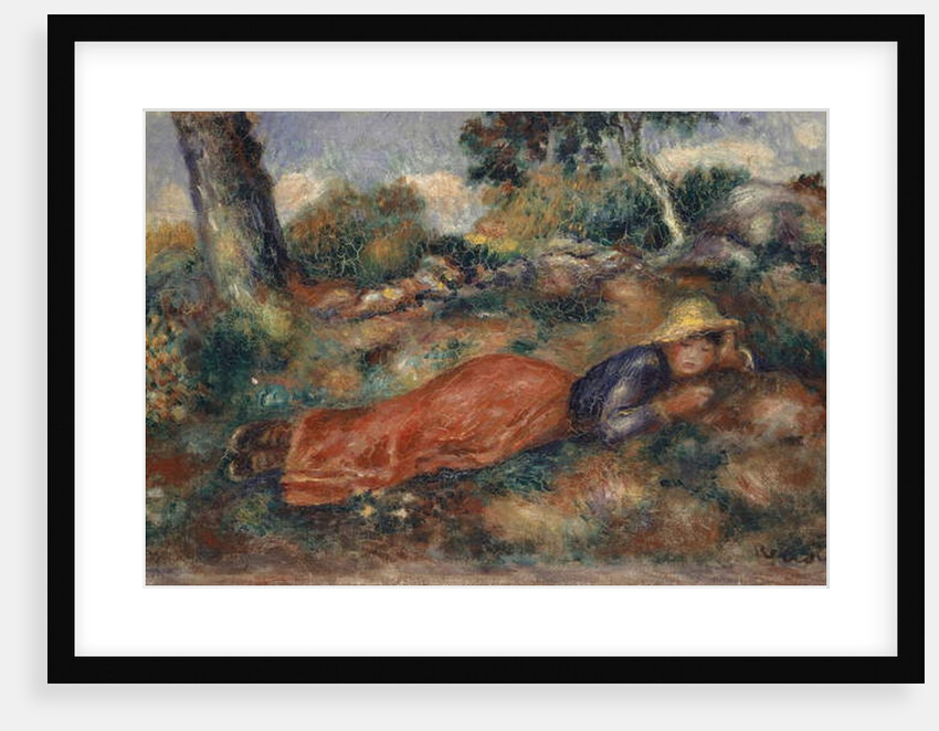 Young Woman Lying in the Grass, 1890-95 by Pierre Auguste Renoir