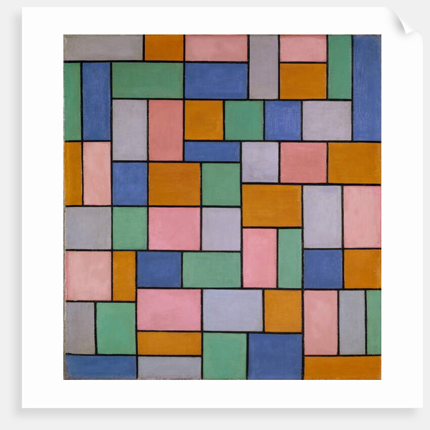 Composition in Dissonances, 1919 by Theo van Doesburg