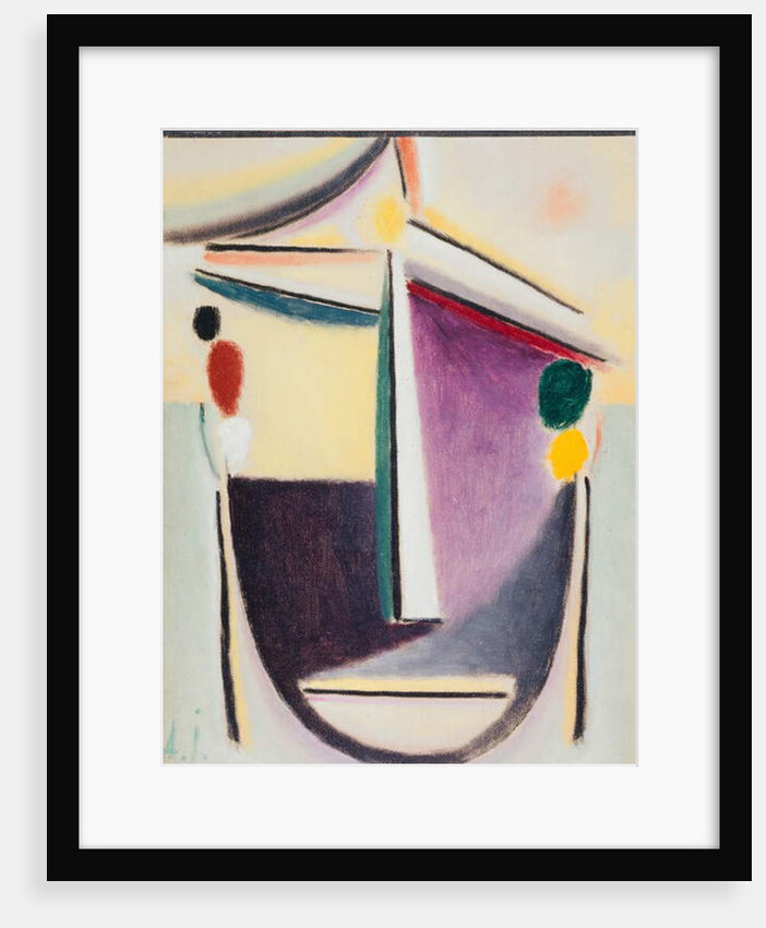 Abstract Head: Black-Yellow-Purple, c.1922 by Alexej von Jawlensky