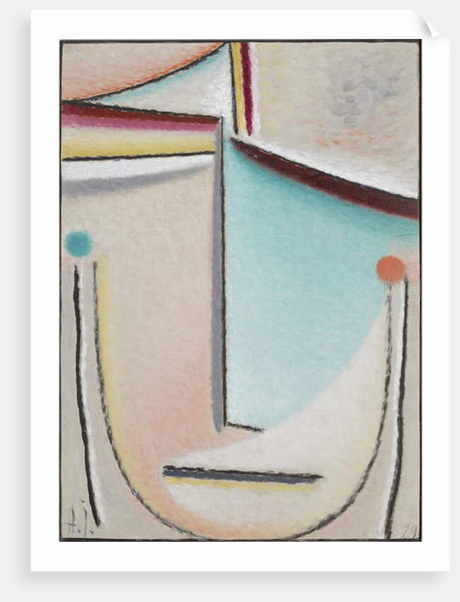 Abstract Head: Pink-Light Blue, 1929 by Alexej von Jawlensky