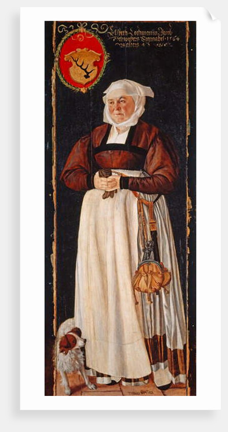 Portrait of Eslbeth Lochmann, wife of Jacob Schwytzer, 1564 by Tobias Stimmer
