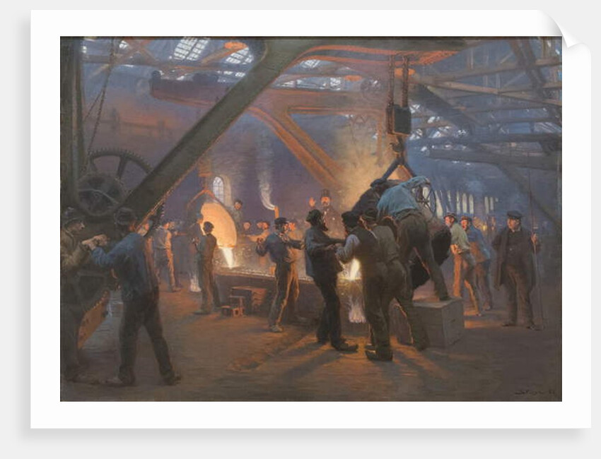 Burmeister and Wain Iron Foundry, 1885 by Peder Severin Kroyer