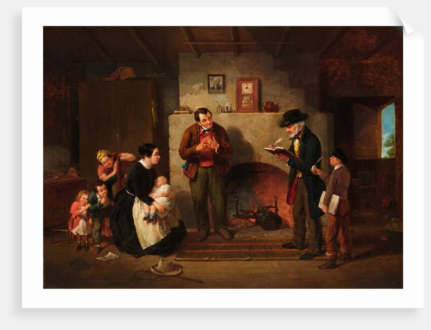 Taking the Census, 1854 by Francis William Edmonds