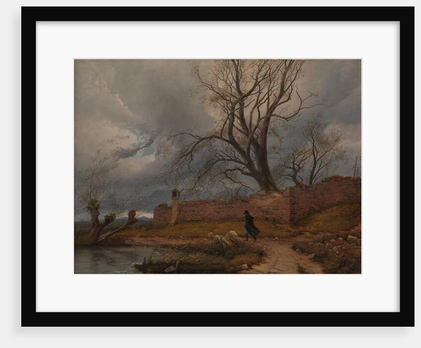 Wanderer in the Storm, 1835 by Karl Julius Von Leypold