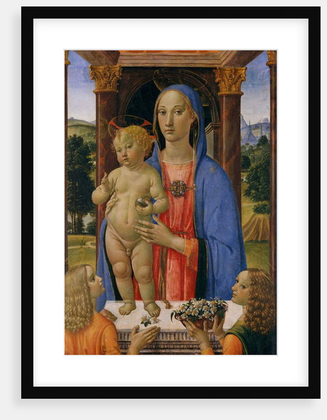 Madonna and Child with Angels, c.1480-2 by Cosimo Rosselli