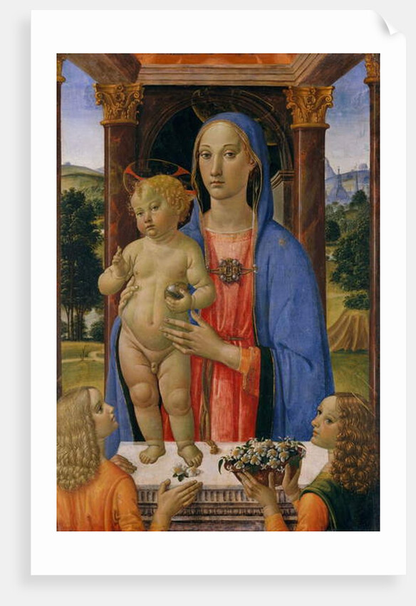 Madonna and Child with Angels, c.1480-2 by Cosimo Rosselli