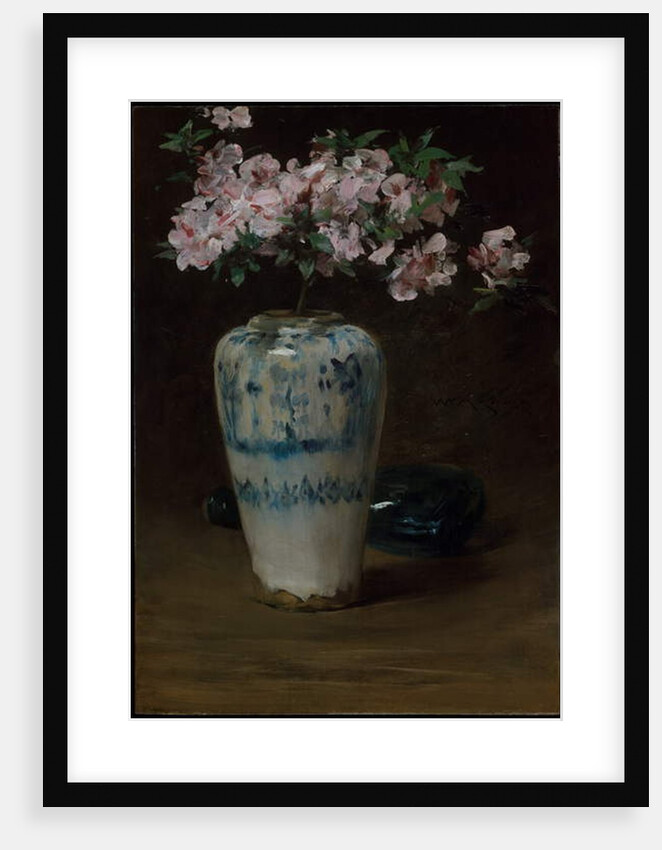 Pink Azalea, Chinese vase, c.1880-90 by William Merritt Chase