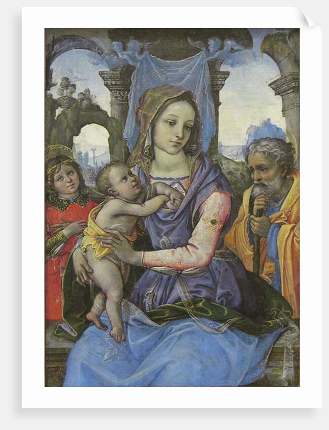 Madonna and Child with Saint Joseph and an Angel, c.1490 by Capponi