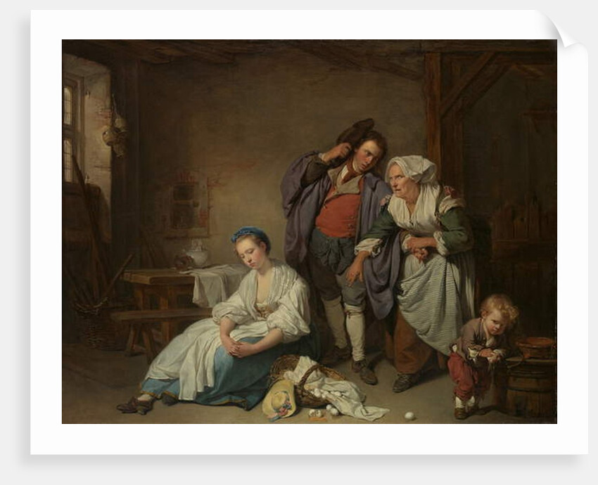 Broken Eggs, 1756 by Jean Baptiste Greuze