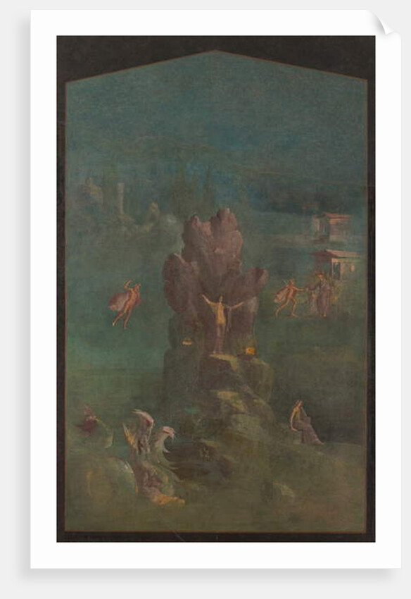 Perseus and Andromeda in landscape by Roman