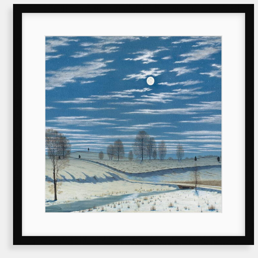 Winter Scene in Moonlight, 1869 by Henry Farrer
