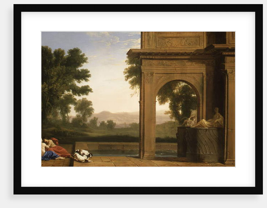 Classical Landscape with Figures by Henri Mauperche