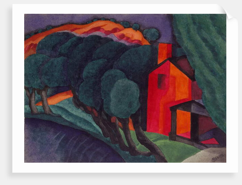 Glowing Night, 1924 by Oscar Florianus Bluemner