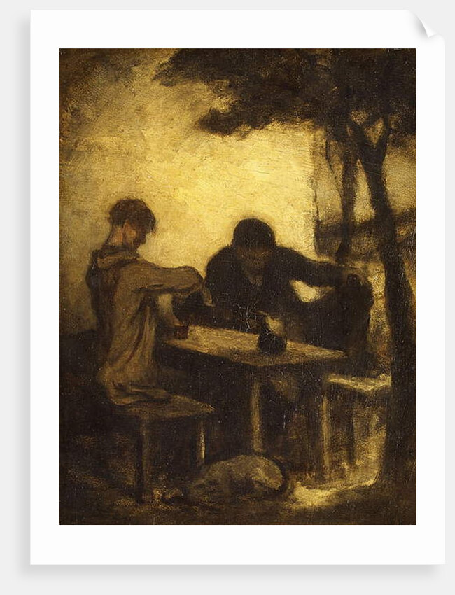 The Drinkers, 1861 by Honore Daumier