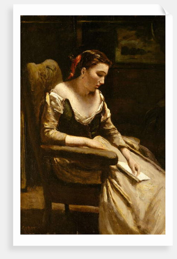 The Letter, c.1865 by Jean Baptiste Camille Corot