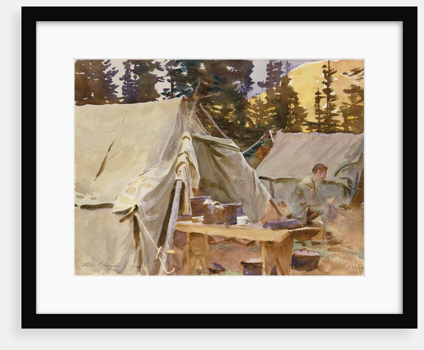 Camp at Lake O'Hara, 1916 by John Singer Sargent