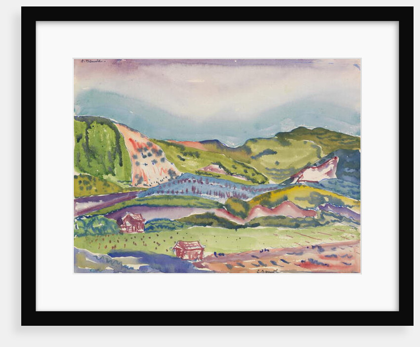 Mountain with Red House, c.1913 by Charles Demuth