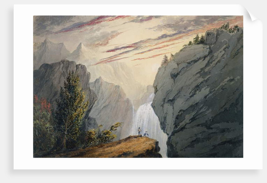 At the Waterfall, c.1850 by David Claypoole Johnston