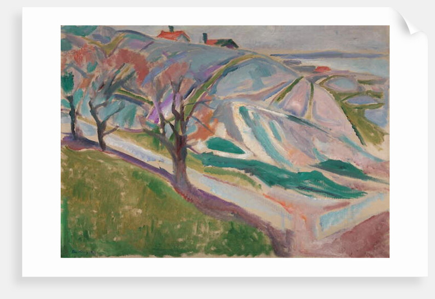Landscape, Kragero, 1912 by Edvard Munch