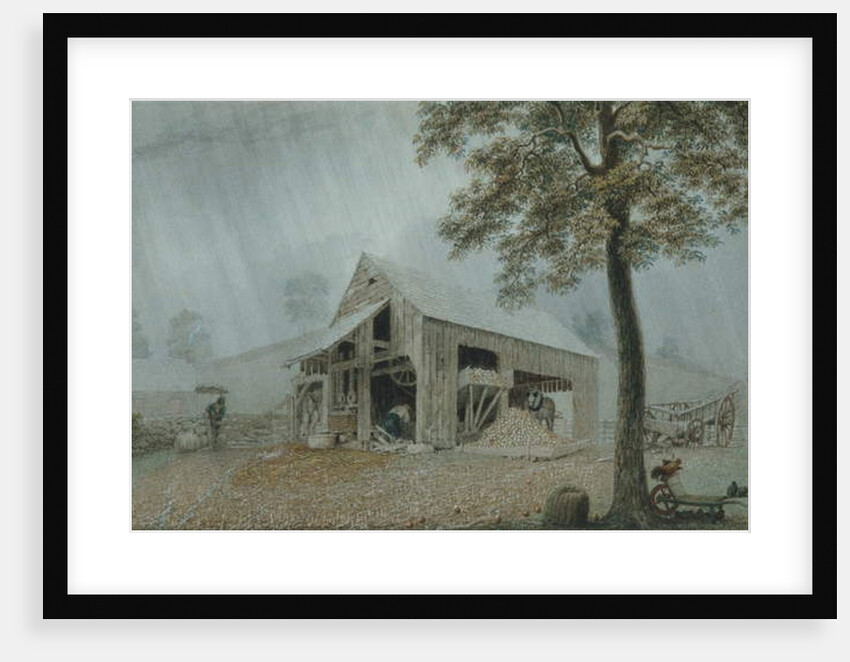 Rainstorm, Cider Mill at Redding, Connecticut, c.1840 by George Harvey