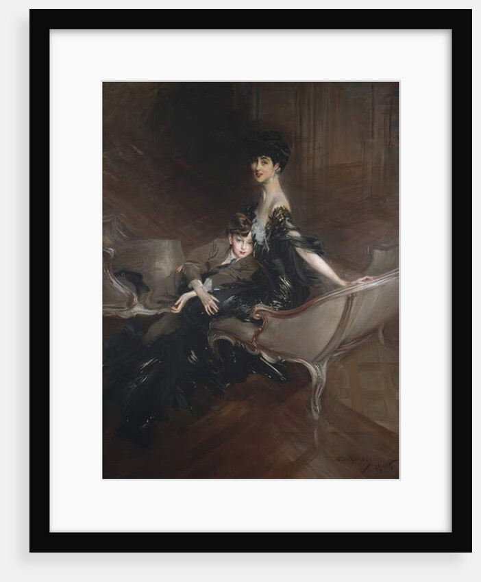 Consuelo Vanderbilt, Duchess of Marlborough, and Her Son, Lord Ivor Spencer-Churchill, 1906 by Giovanni Boldini