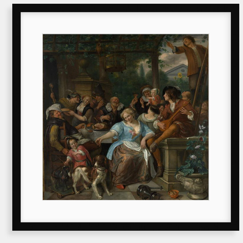 Merry Company on a Terrace, c.1673-5 by Jan Havicksz. Steen