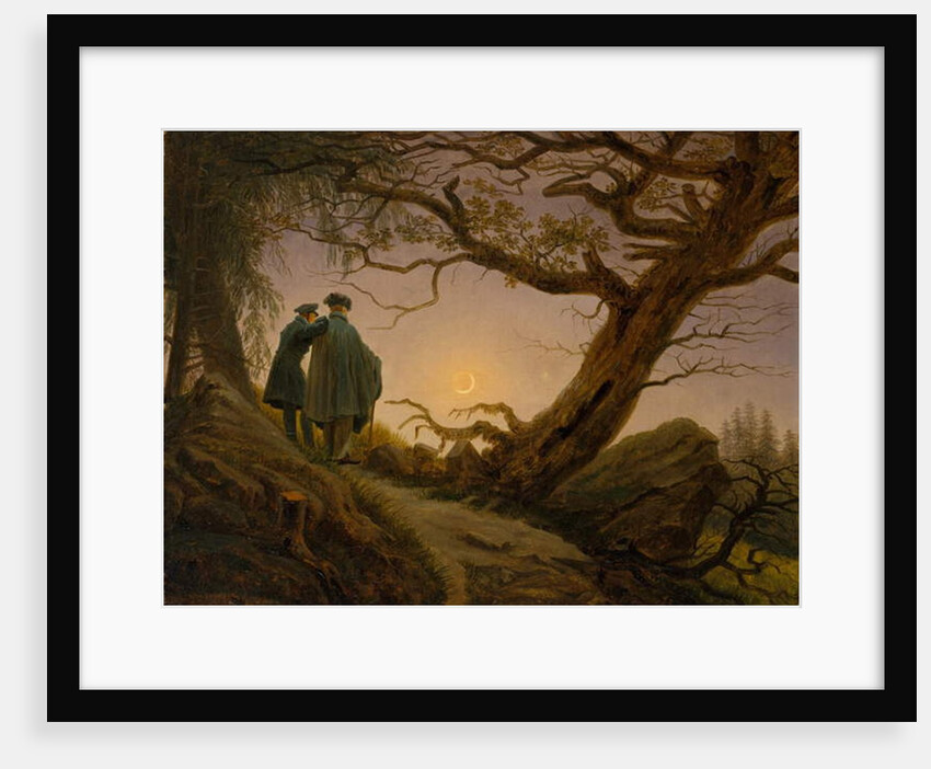 Two Men Contemplating the Moon, c.1825–30 by Caspar David Friedrich