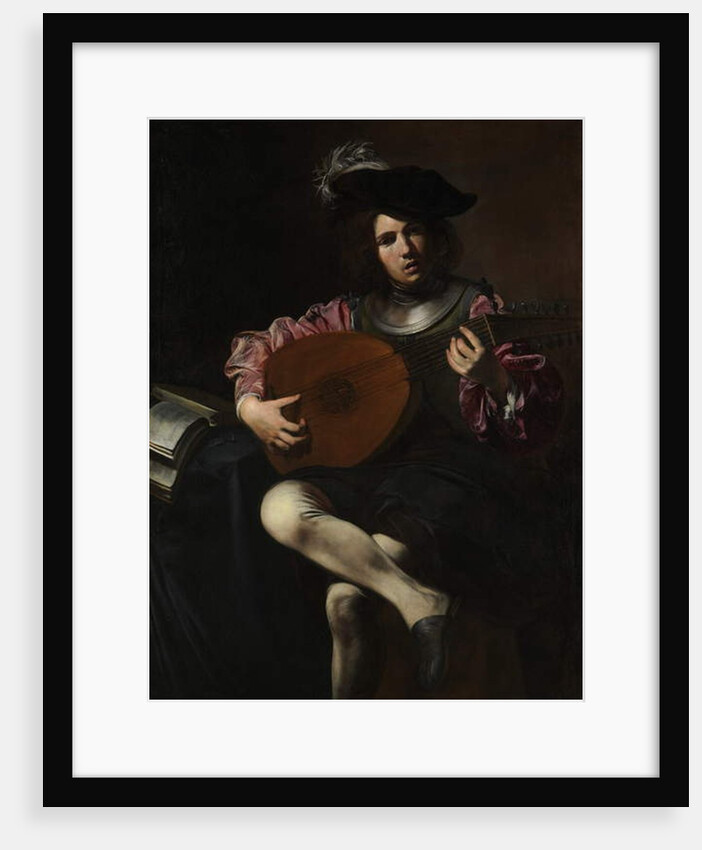 Lute Player, c.1625-26 by Valentin de Boulogne