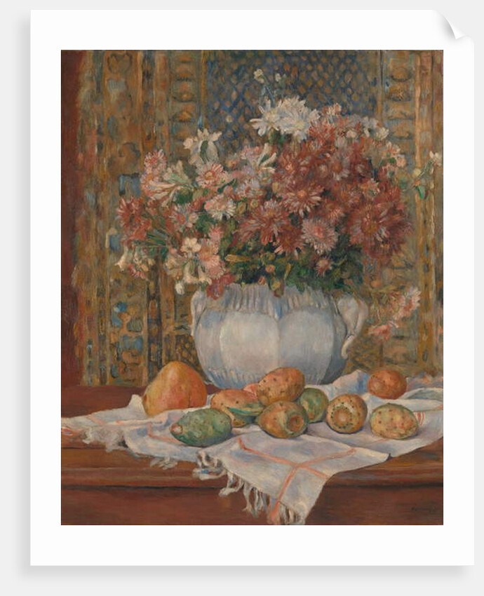 Still Life with Flowers and Prickly Pears, c.1885 by Pierre Auguste Renoir