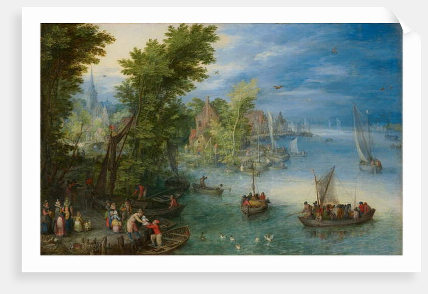 River Landscape, 1607 by Jan the Elder Brueghel