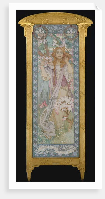 Maude Adams as Joan of Arc, 1909 by Alphonse Marie Mucha