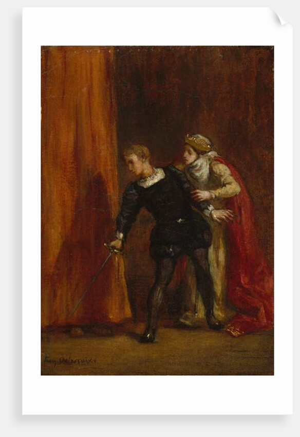 Hamlet and His Mother, 1849 by Ferdinand Victor Eugene Delacroix